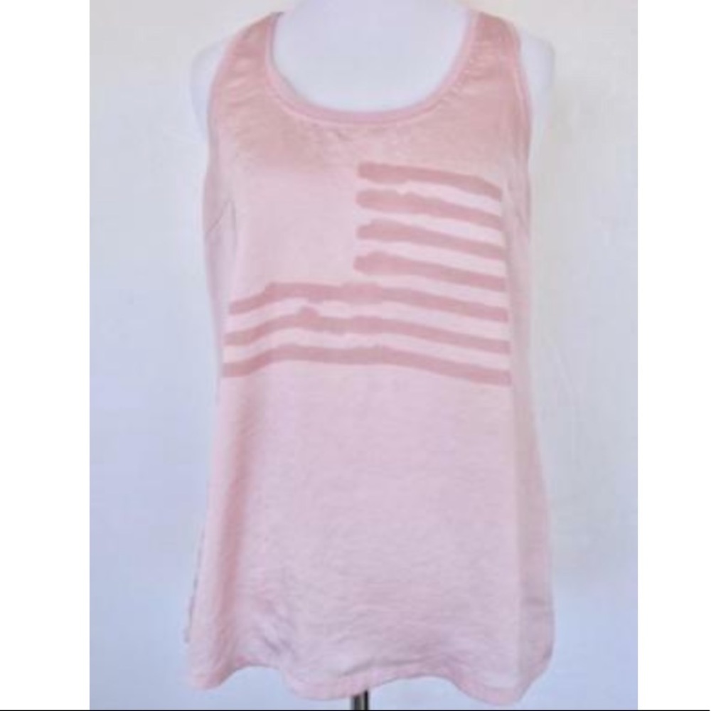William Rast For Target Limited Edition Pink American Flag Tank Top